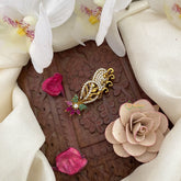 Vriksham Elegant Floral AD Stone Saree Pin-Saree Brooch-G17318